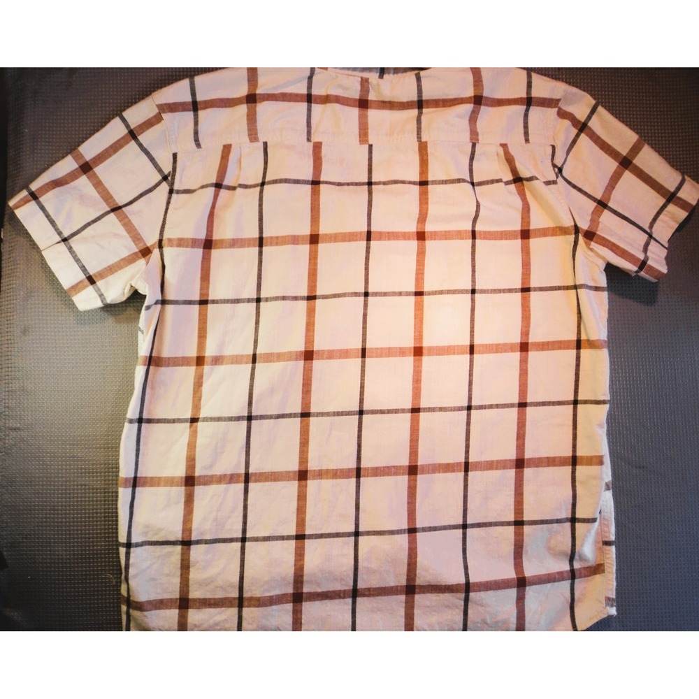 Carhartt Tan Plaid Short Sleeved Shirt Rugged Flex Relaxed Fit XL Pre-Owned - Picture 5 of 7